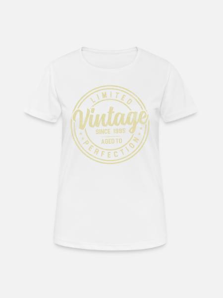 Jahrgang 1995 Geburtstagsgeschenk 1995 - Frauen T-Shirt atmungsaktiv - Weiß