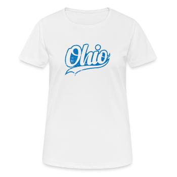 Ohio State of America USA Country - Women's Breathable T-Shirt - white - Front - AI Model Female 172 dark (172cm)