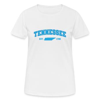 Tennessee est. 1796 États-Unis Amérique - T-shirt respirant Femme - blanc - Devant - AI Model Female 172 dark (172cm)