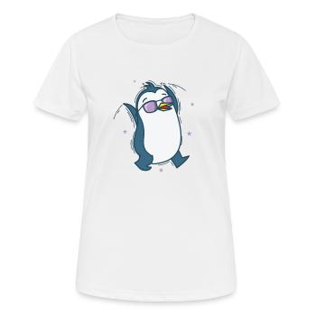 Pingouin Antarctique Animal Oiseau - T-shirt respirant Femme - blanc - Devant - AI Model Female 172 dark (172cm)