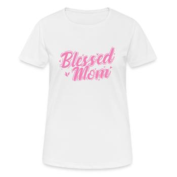 Bénédiction Fête des mères Maman - T-shirt respirant Femme - blanc - Devant - AI Model Female 172 dark (172cm)