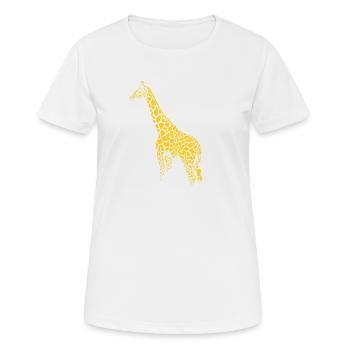 Giraffe Safari Afrika Zoo - Frauen T-Shirt atmungsaktiv - Weiß - Vorne - AI Model Female 172 dark (172cm)