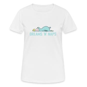 Pyjamas Dreams 'n' Naps Pyjamas - T-shirt respirant Femme - blanc - Devant - AI Model Female 172 dark (172cm)