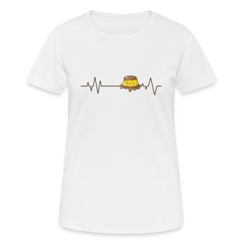 Heartbeat Pudding Dessert Dessert - T-shirt respirant Femme - blanc - Devant - AI Model Female 172 dark (172cm)