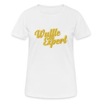 Waffles Expert Teig Gebäck Snack - Frauen T-Shirt atmungsaktiv - Weiß - Vorne - AI Model Female 172 dark (172cm)