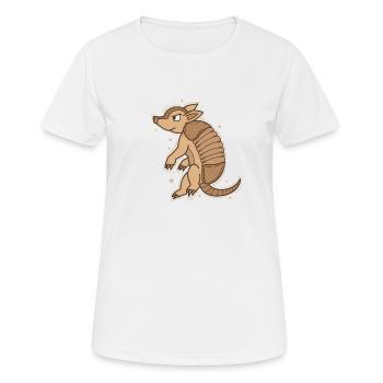 tatou nocturne dans le désert - T-shirt respirant Femme - blanc - Devant - AI Model Female 172 dark (172cm)