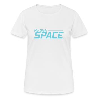 Pas de module de mémoire rétro d'espace disque - T-shirt respirant Femme - blanc - Devant - AI Model Female 172 dark (172cm)