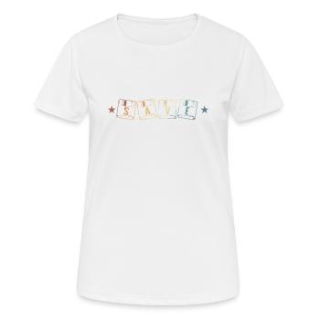 Save Disk Retro Storage Module Disk - Women's Breathable T-Shirt - white - Front - AI Model Female 172 dark (172cm)