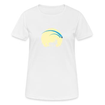 Étoiles filantes dans le ciel nocturne - T-shirt respirant Femme - blanc - Devant - AI Model Female 172 dark (172cm)