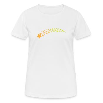 Ciel nocturne avec beaucoup d’étoiles - T-shirt respirant Femme - blanc - Devant - AI Model Female 172 dark (172cm)