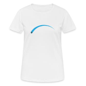 Shooting Star, Space, Sky, Light - Women's Breathable T-Shirt - white - Front - AI Model Female 172 dark (172cm)