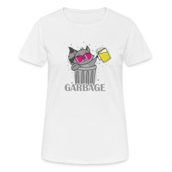 Garbage Raccoon Nocturnal - Women's Breathable T-Shirt - white - Front - AI Model Female 172 dark (172cm)