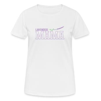 Lavendel Mama Pflanze Garten Duft - Frauen T-Shirt atmungsaktiv - Weiß - Vorne - AI Model Female 172 dark (172cm)