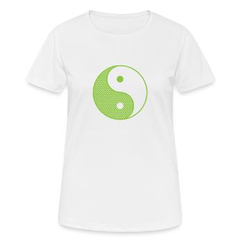 Yin and Yang Contrast - Women's Breathable T-Shirt - white - Front - AI Model Female 172 dark (172cm)