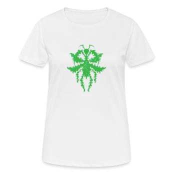 Muster in Gottesanbeterin Form - Frauen T-Shirt atmungsaktiv - Weiß - Vorne - AI Model Female 172 dark (172cm)