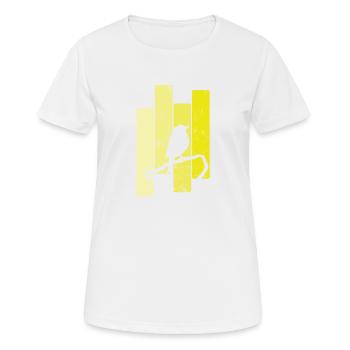 Canary in the shade - Women's Breathable T-Shirt - white - Front - AI Model Female 172 dark (172cm)