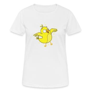 Canary dancing - Women's Breathable T-Shirt - white - Front - AI Model Female 172 dark (172cm)