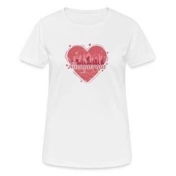 Albuquerque, Nouveau-Mexique aux États-Unis - T-shirt respirant Femme - blanc - Devant - AI Model Female 172 dark (172cm)