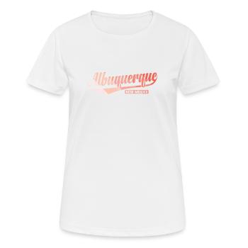 Albuquerque, une ville de l’État du Nouveau-Mexique, aux États-Unis. - T-shirt respirant Femme - blanc - Devant - AI Model Female 172 dark (172cm)