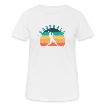 Baseball, classic team sport - Women's Breathable T-Shirt - white - Front - AI Model Female 172 dark (172cm)