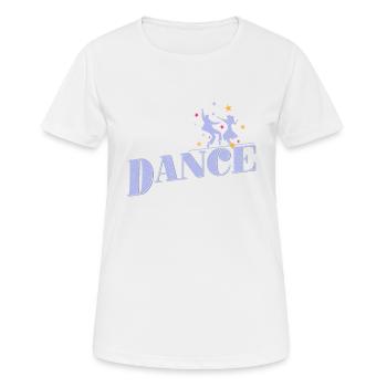 Dance couple "Dance" - Women's Breathable T-Shirt - white - Front - AI Model Female 172 dark (172cm)