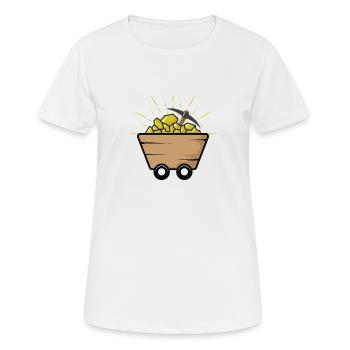 Chariot avec Aurum - T-shirt respirant Femme - blanc - Devant - AI Model Female 172 dark (172cm)
