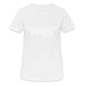 The Prime Mover - Women's Breathable T-Shirt - white - Front - AI Model Female 172 dark (172cm)