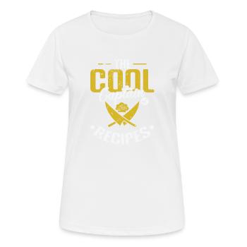 Le capitaine cool des recettes - T-shirt respirant Femme - blanc - Devant - AI Model Female 172 dark (172cm)