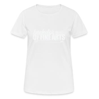 Bachelor of Fine Arts Professionelle Kunst - Frauen T-Shirt atmungsaktiv - Weiß - Vorne - AI Model Female 172 dark (172cm)
