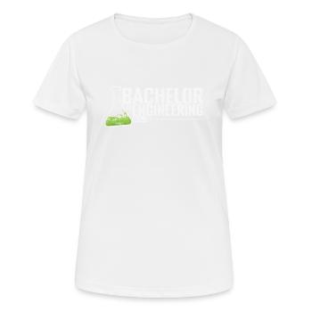 Bachelor of Engineering Technik und Design - Frauen T-Shirt atmungsaktiv - Weiß - Vorne - AI Model Female 172 dark (172cm)