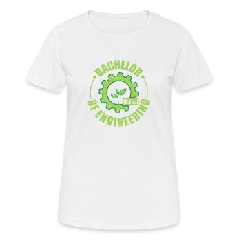 Baccalauréat en ingénierie Ingenieurtechnik - T-shirt respirant Femme - blanc - Devant - AI Model Female 172 dark (172cm)