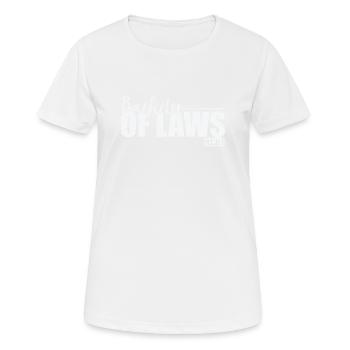 Bachelor of Laws Rechtsprinzipien - Frauen T-Shirt atmungsaktiv - Weiß - Vorne - AI Model Female 172 dark (172cm)