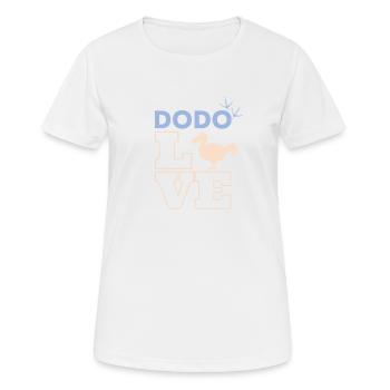 populaire Dodo Love - T-shirt respirant Femme - blanc - Devant - AI Model Female 172 dark (172cm)
