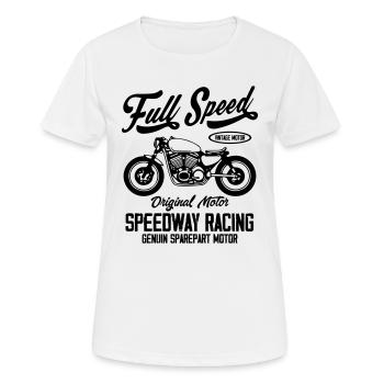 Full Speed Original Motorcycle - T-shirt respirant Femme - blanc - Devant - AI Model Female 172 dark (172cm)