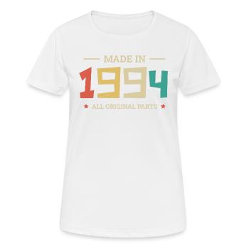 Legendär seit 1994 Original 1994 - Frauen T-Shirt atmungsaktiv - Weiß - Vorne - AI Model Female 172 dark (172cm)