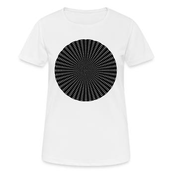 Optische Illusion Tunnel Geschenk - Frauen T-Shirt atmungsaktiv - Weiß - Vorne - AI Model Female 172 dark (172cm)