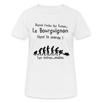Burgund Flut Alkohol Morgengrauen Zeit - Frauen T-Shirt atmungsaktiv - Weiß - Vorne - AI Model Female 172 dark (172cm)
