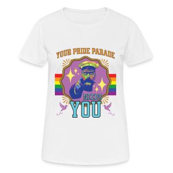 Your Pride parade needs you - Women's Breathable T-Shirt - white - Front - AI Model Female 172 dark (172cm)