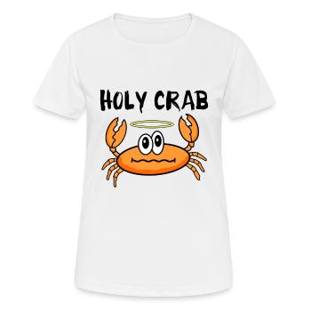 Heilige Krabbe - Frauen T-Shirt atmungsaktiv - Weiß - Vorne - AI Model Female 172 dark (172cm)
