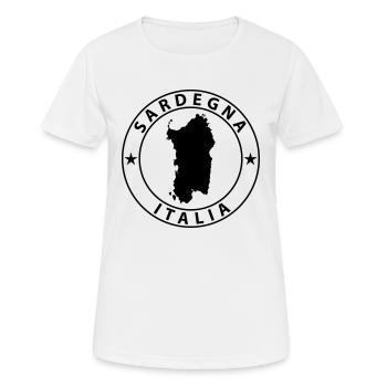 Sardinien - Frauen T-Shirt atmungsaktiv - Weiß - Vorne - AI Model Female 172 dark (172cm)