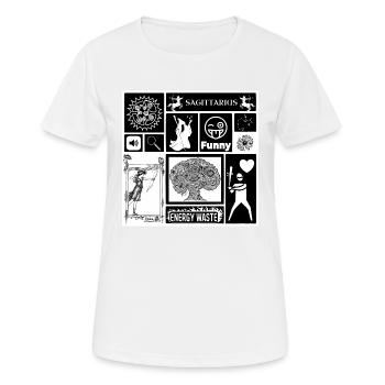 SAGITTAIRE - T-shirt respirant Femme - blanc - Devant - AI Model Female 172 dark (172cm)