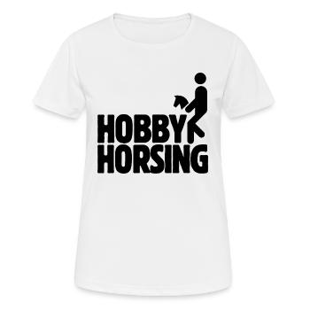 Hobby Horsing - Hobby Horse - Riding - Gift - Women's Breathable T-Shirt - white - Front - AI Model Female 172 dark (172cm)