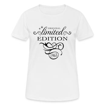 Elegant 1965 Edition Limitée - Femme - T-shirt respirant Femme - blanc - Devant - AI Model Female 172 dark (172cm)