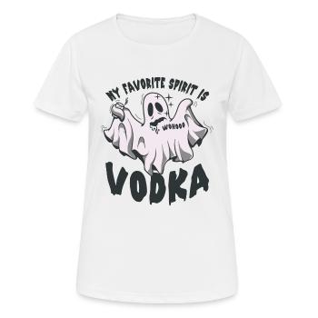 Meine Lieblingsspirituose ist Vodka - Frauen T-Shirt atmungsaktiv - Weiß - Vorne - AI Model Female 172 dark (172cm)