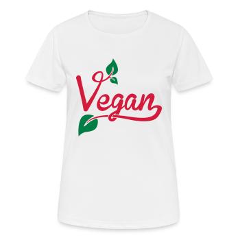 Vegan - T-shirt respirant Femme - blanc - Devant - AI Model Female 172 dark (172cm)