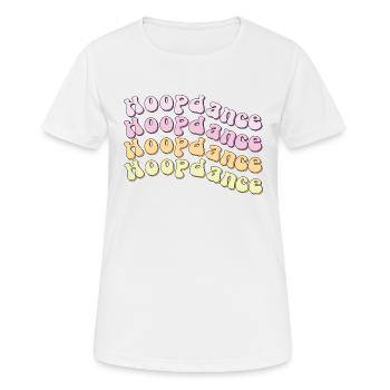 Danse du cerceau - T-shirt respirant Femme - blanc - Devant - AI Model Female 172 dark (172cm)