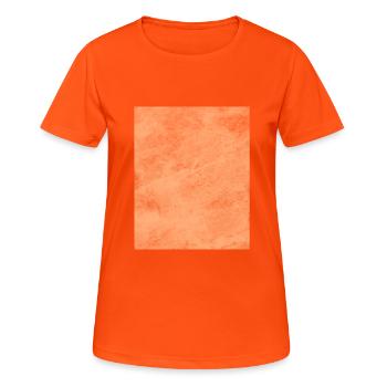 Structure forme brune - T-shirt respirant Femme - orange néon - Devant - AI Model Female 172 dark (172cm)