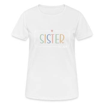 Soeur EST. 2024 Bientôt Soeur 2024 - T-shirt respirant Femme - blanc - Devant - AI Model Female 172 dark (172cm)