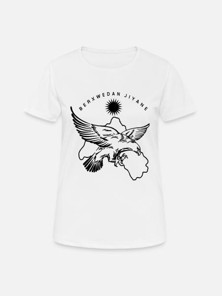 berxwedan jiyane - Frauen T-Shirt atmungsaktiv - Weiß