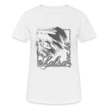 salsa - T-shirt respirant Femme - blanc - Devant - AI Model Female 172 dark (172cm)